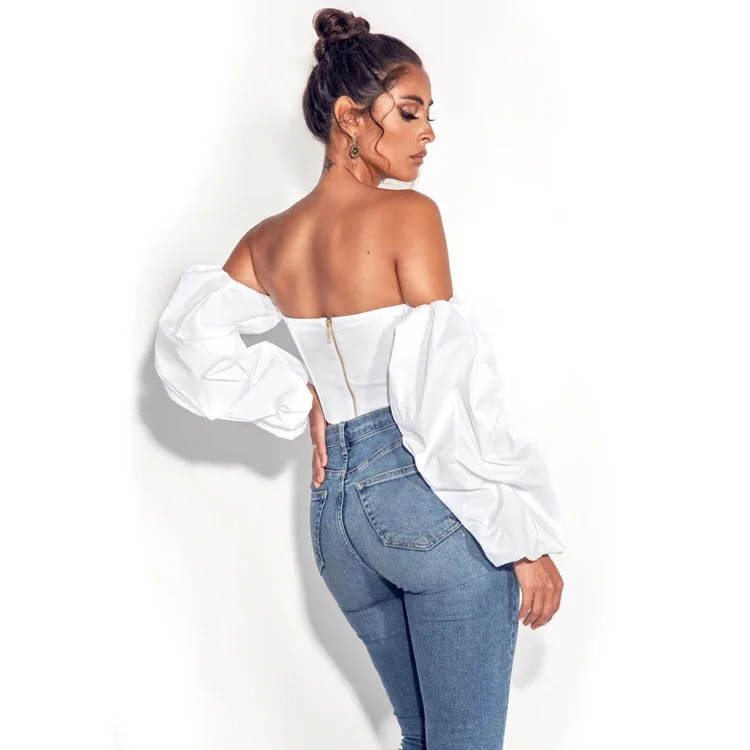 Zoulv 2021 Women's Spring and Summer Fashion Irregular Blouse Strapless Long-sleeved Sexy Elegant Cropped Short Top Streetwear
Zoulv 2021 Women's Spring and Summer Fashion Irregular Blouse Strapless Long-sleeved Sexy Elegant Cropped Short Top Streetwear