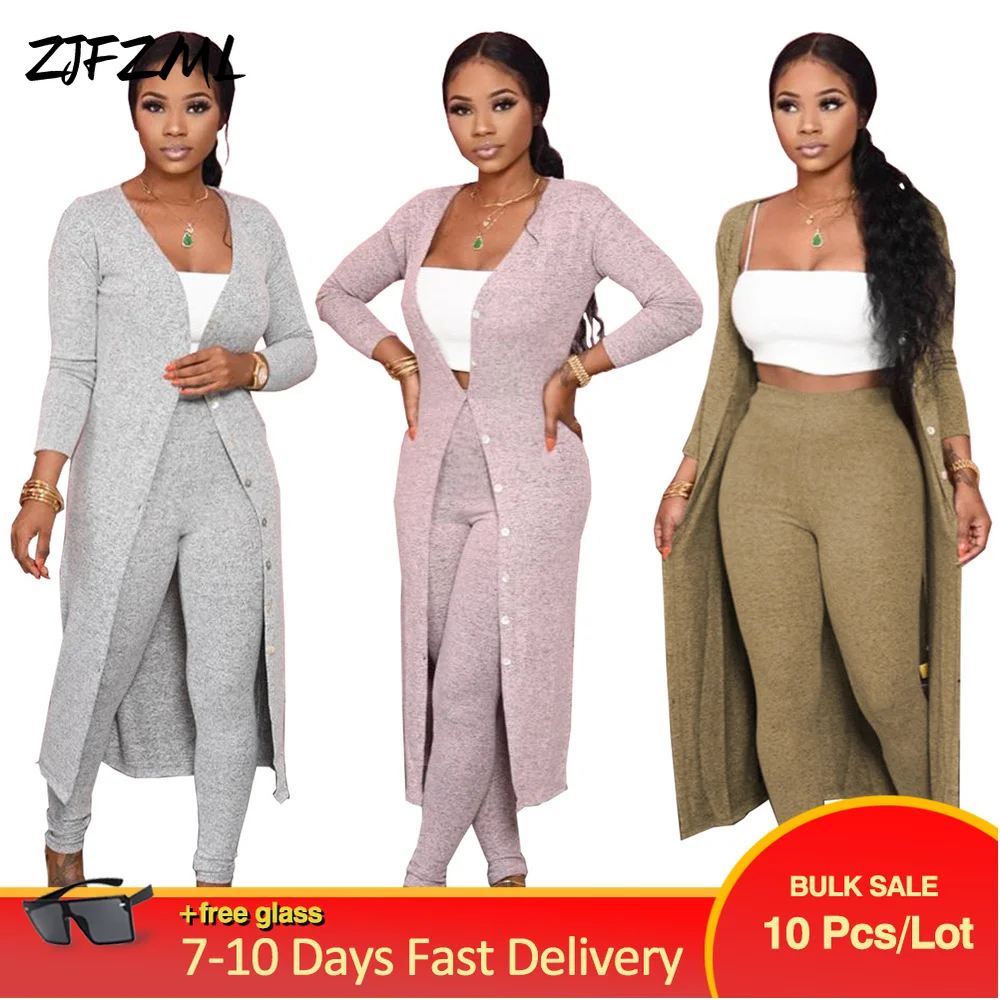 Bulk Items Wholesale Lots Fall Winter 2 Piece Sweatsuit Woman Full Sleeve Buttons Up Cardigan+bodycon Elastic Pant Co Ord Suits
Bulk Items Wholesale Lots Fall Winter 2 Piece Sweatsuit Woman Full Sleeve Buttons Up Cardigan+bodycon Elastic Pant Co Ord Suits