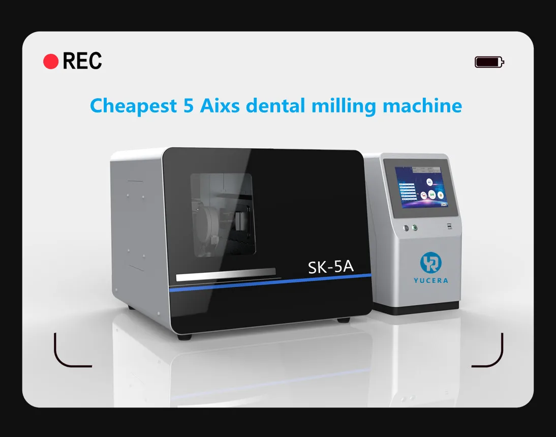 Yucera 5 axis dental milling machine for zirconia block, PMMA block, WAX block other dental equipment for CAD CAM system
Yucera 5 axis dental milling machine for zirconia block, PMMA block, WAX block other dental equipment for CAD CAM system