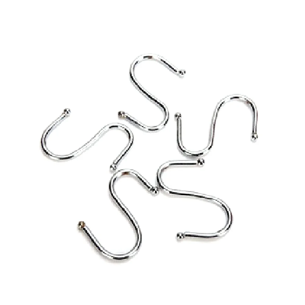 10pcs Durable S-shaped Anti-rust Metal Hangers Metal Hooks Pothooks - Size (Silver)
10pcs Durable S-shaped Anti-rust Metal Hangers Metal Hooks Pothooks - Size (Silver)
