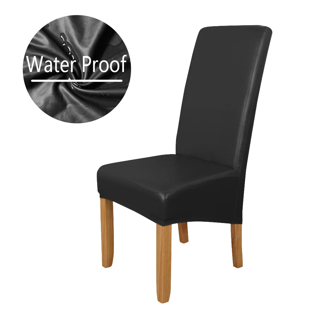 1 Piece PU Waterproof Chair Covers High Back Big Size Dining Seat Covers Seat Case Chair Protector For Hotel Party Banquet
1 Piece PU Waterproof Chair Covers High Back Big Size Dining Seat Covers Seat Case Chair Protector For Hotel Party Banquet