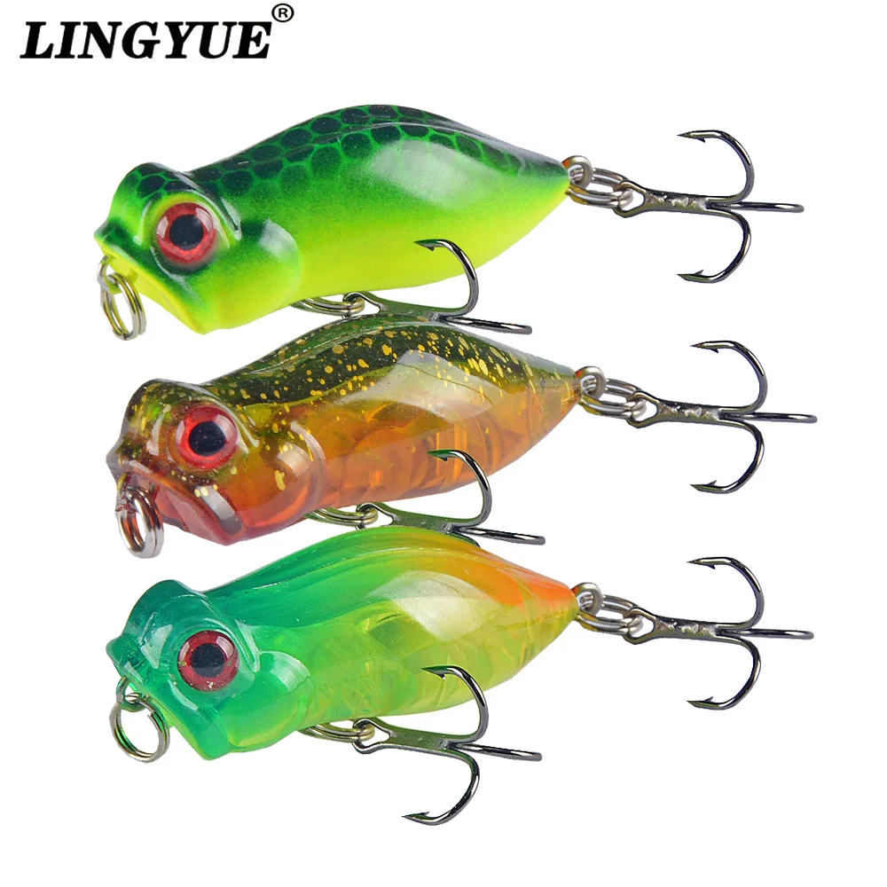 LINGYUE 1pcs Small Popper Fishing Lure 40mm 3.2g Topwater Bait Hard Crankbait For Bass Plastic Wobblers Mini Pesca Artificial
LINGYUE 1pcs Small Popper Fishing Lure 40mm 3.2g Topwater Bait Hard Crankbait For Bass Plastic Wobblers Mini Pesca Artificial