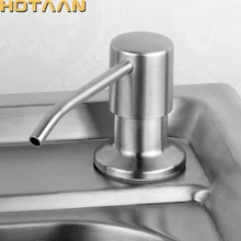 Stainless Steel 300ml Kitchen Hand Sanitizer Sink Liquid Soap Detergent Dispenser Pump Storage Holder PE Bottle YT-2011