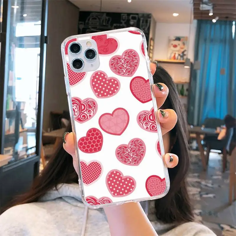 love heart pattern color Phone Case Transparent for iPhone 6 7 8 11 12 s mini pro X XS XR MAX Plus se cover funda shell
love heart pattern color Phone Case Transparent for iPhone 6 7 8 11 12 s mini pro X XS XR MAX Plus se cover funda shell
