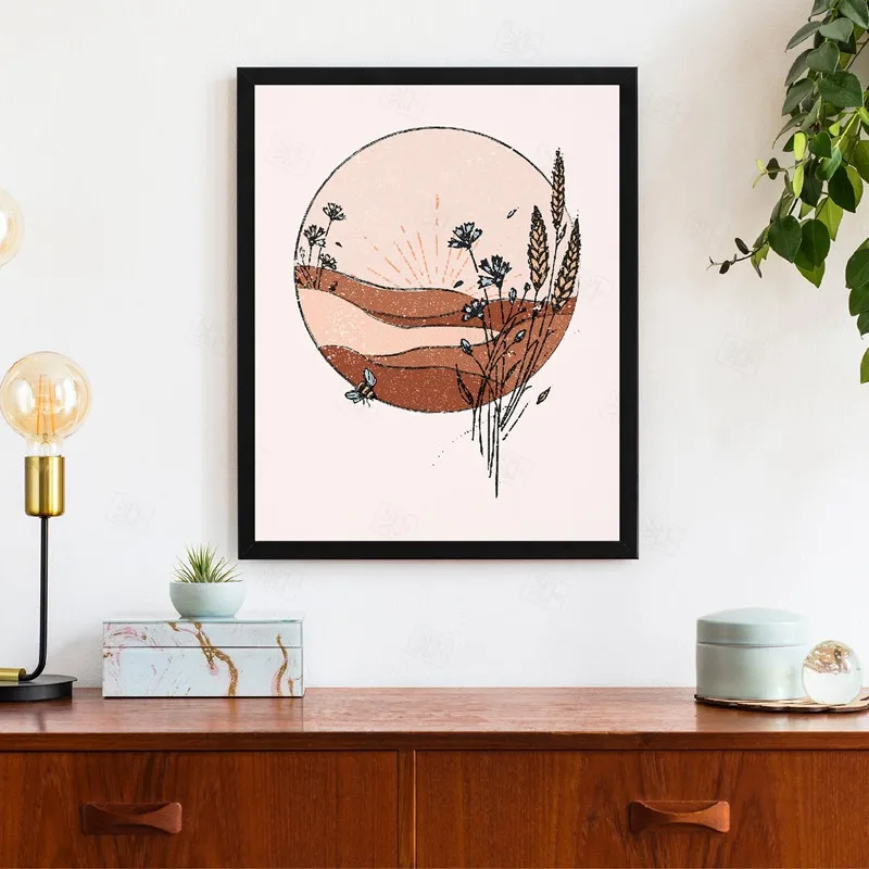 Boho Wall Decor Burnt Orange Print Vintage Inspired Mid Century Wall Art Canvas Painting Picture for Living Room Home Decoration
Boho Wall Decor Burnt Orange Print Vintage Inspired Mid Century Wall Art Canvas Painting Picture for Living Room Home Decoration