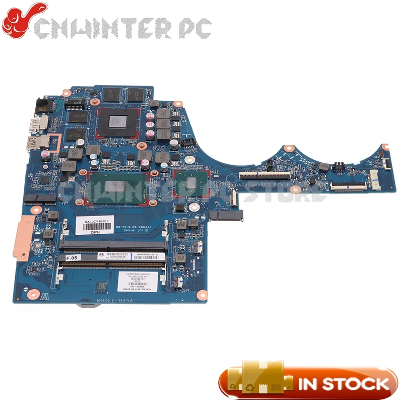 Материнская плата NOKOTION для ноутбука HP 15-AX020CA 15-AX 856678-001 856678-501 856678-601 DAG35AMB8E0 I7-6700HQ CPU GTX 960M 4 Гб
Материнская плата NOKOTION для ноутбука HP 15-AX020CA 15-AX 856678-001 856678-501 856678-601 DAG35AMB8E0 I7-6700HQ CPU GTX 960M 4 Гб