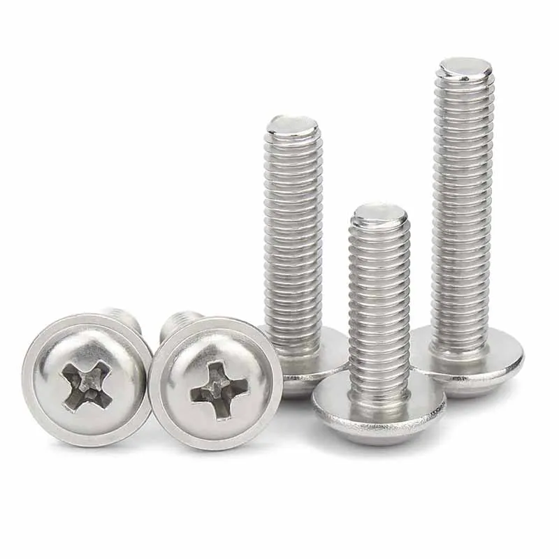 10/50pcs 304 Stainless Steel PWM DIN967 Cross Phillips Pan Round Truss Head With Washer Padded Collar Screw Bolt M2 M2.5 M3 M4
10/50pcs 304 Stainless Steel PWM DIN967 Cross Phillips Pan Round Truss Head With Washer Padded Collar Screw Bolt M2 M2.5 M3 M4
