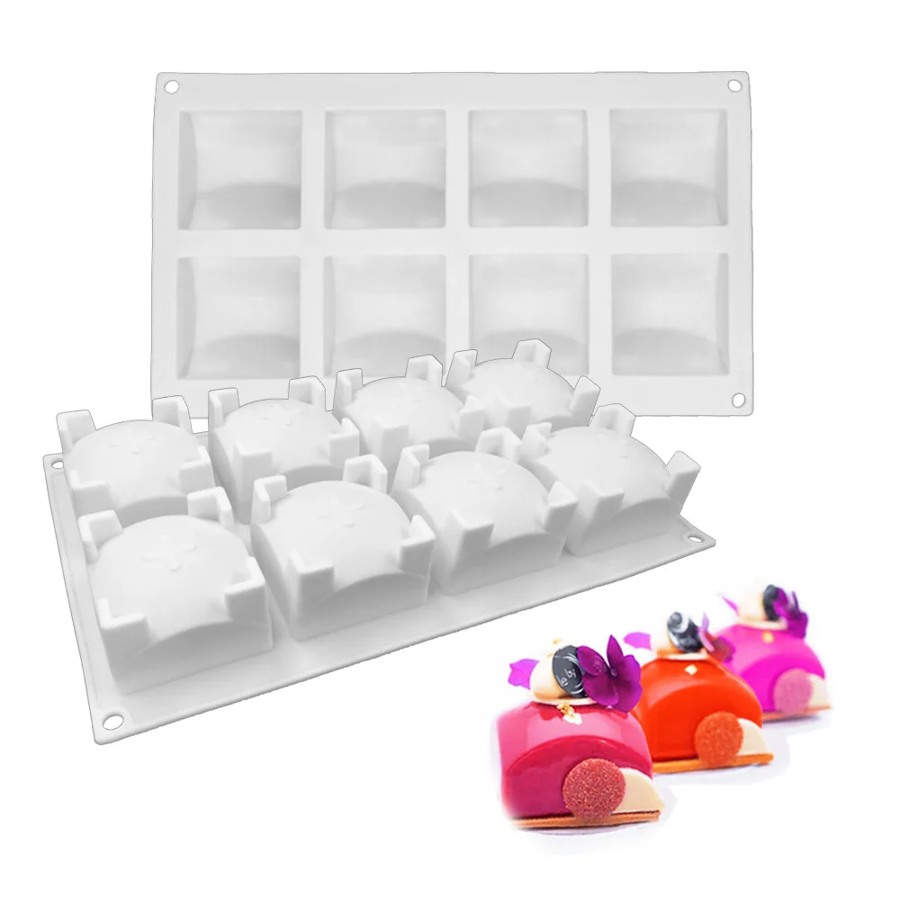 French West Point 8 Even Dome Square Silicone Mold Mousse Cake Mold DIY Baking Utensils Dessert Fondant Mold
French West Point 8 Even Dome Square Silicone Mold Mousse Cake Mold DIY Baking Utensils Dessert Fondant Mold