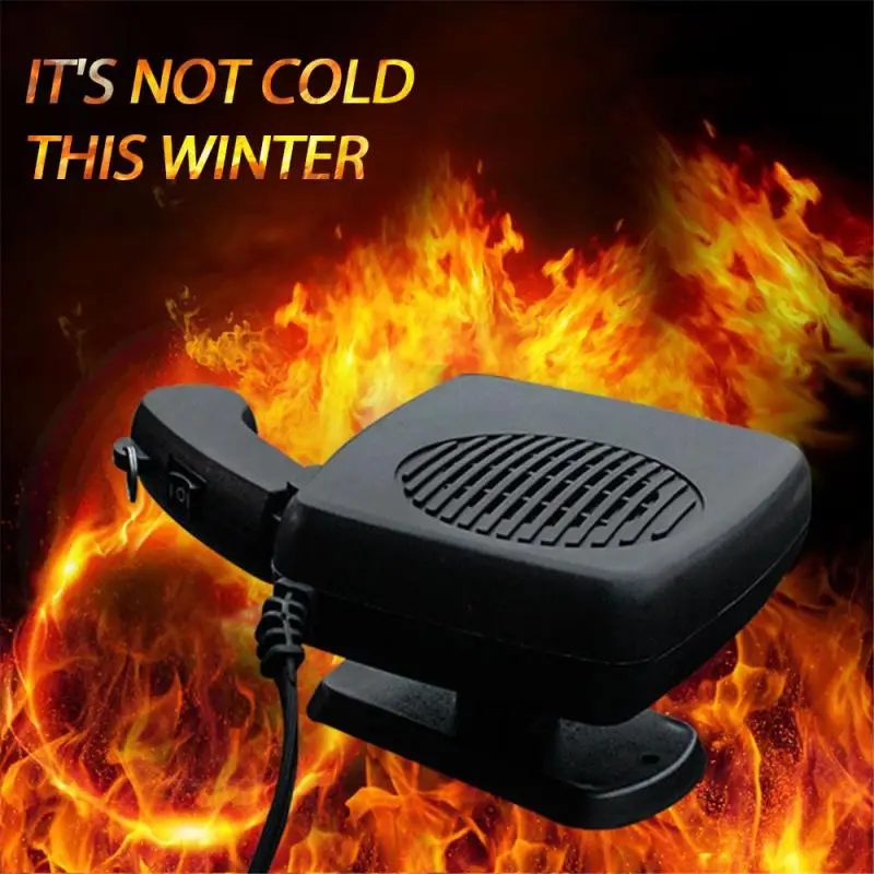 Portable Auto Car Heater Defroster Demister 12/24V 200W Electric Windshield 360 Degree Rotation ABS Heating Cooling Fan | Автомобили и