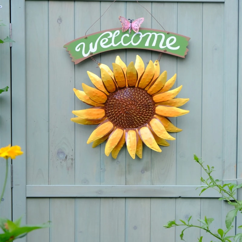 Garden Welcomeing Signs Metal Hanging Yard Art Decorative Outdoor Garden Signs Sunflower Outside Hand-Painted Decor
Garden Welcomeing Signs Metal Hanging Yard Art Decorative Outdoor Garden Signs Sunflower Outside Hand-Painted Decor