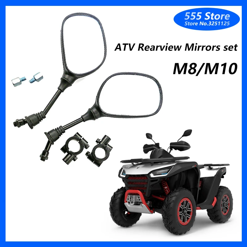 7/8" 22mm ATV Rearview Mirrors set for KTM Honda Yamaha Suzuki Quad Scooter Handlebar Mirror Holder Clamp Adaptor Mounts M8
7/8" 22mm ATV Rearview Mirrors set for KTM Honda Yamaha Suzuki Quad Scooter Handlebar Mirror Holder Clamp Adaptor Mounts M8