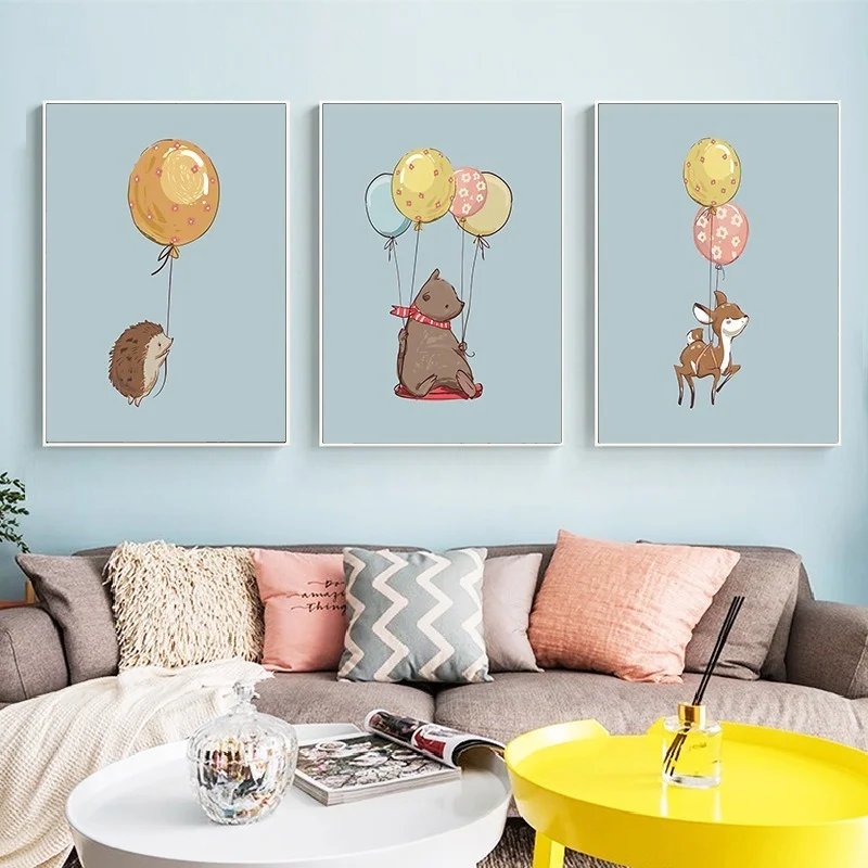Nordic Style Children's Room Decoration Art Painting Cartoon Color Balloon Animal Building Phone Booth Frameless Painting Core
Nordic Style Children's Room Decoration Art Painting Cartoon Color Balloon Animal Building Phone Booth Frameless Painting Core