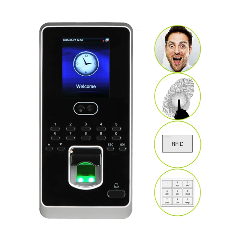 

ZK Multibio800-H1500 Face Fingerprint Recognition Door Access Control System TCP/IP Biometric Facial Time Attendance Rocorder