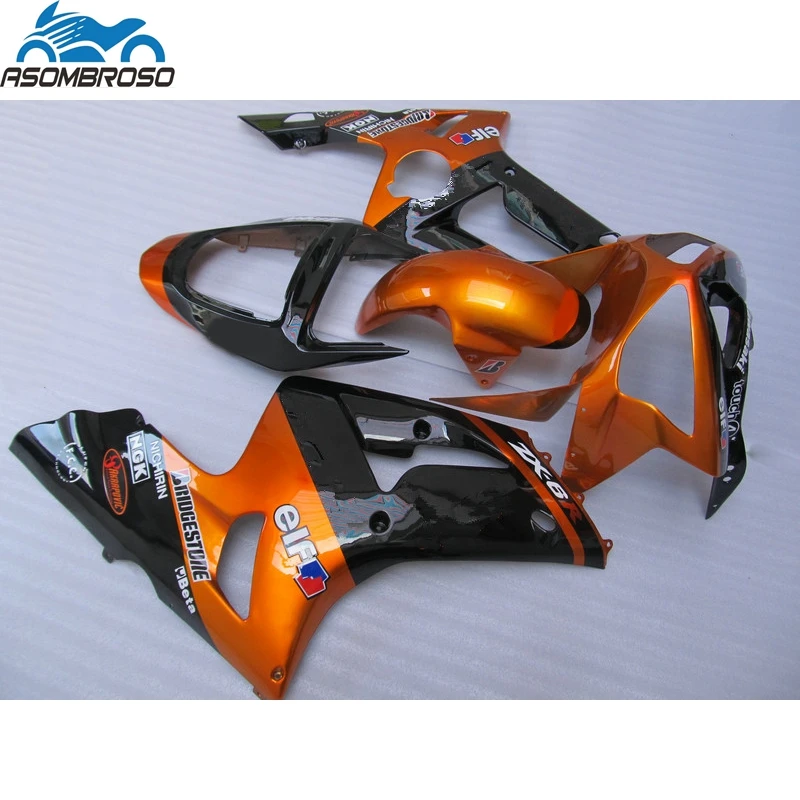 Спортивные комплекты, запчасти для мотоциклов Kawasaki Ninja ZX6R, комплект обтекателей 2003 2004, оранжевый, черный обтекатель zx6r 03 04 GV77 
Спортивные комплекты, запчасти для мотоциклов Kawasaki Ninja ZX6R, комплект обтекателей 2003 2004, оранжевый, черный обтекатель zx6r 03 04 GV77