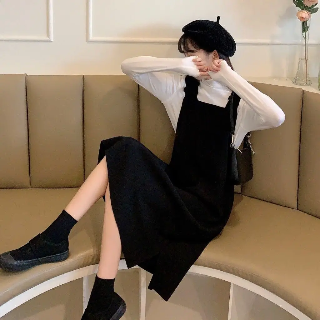 New Dress for Women Autumn Winter Cute Long Braces Skirt Dresses for Women Vestido De Mujer
New Dress for Women Autumn Winter Cute Long Braces Skirt Dresses for Women Vestido De Mujer