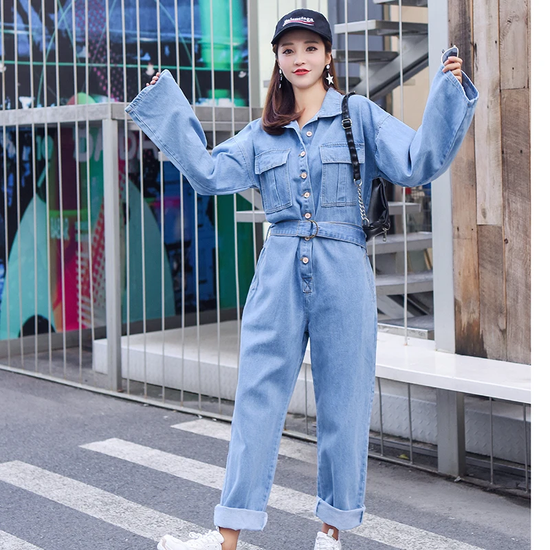 Fashion Long Sleeve Tights High Waist Jeans Jumpsuit Casual Jumpsuit Street Sports Wind Denim Women's Clothes Rompers One Piece
Fashion Long Sleeve Tights High Waist Jeans Jumpsuit Casual Jumpsuit Street Sports Wind Denim Women's Clothes Rompers One Piece