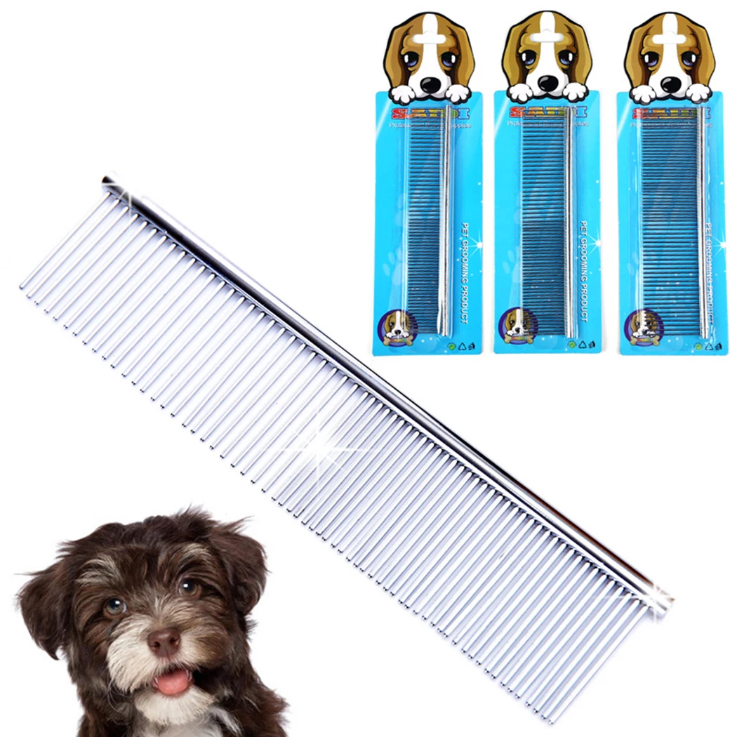 19cm Pet Comb Cat Dog Grooming Tool Shedding Combs Dog Comb Professional Steel Grooming Comb Dog Cat Cleaning BrushSingle
19cm Pet Comb Cat Dog Grooming Tool Shedding Combs Dog Comb Professional Steel Grooming Comb Dog Cat Cleaning BrushSingle