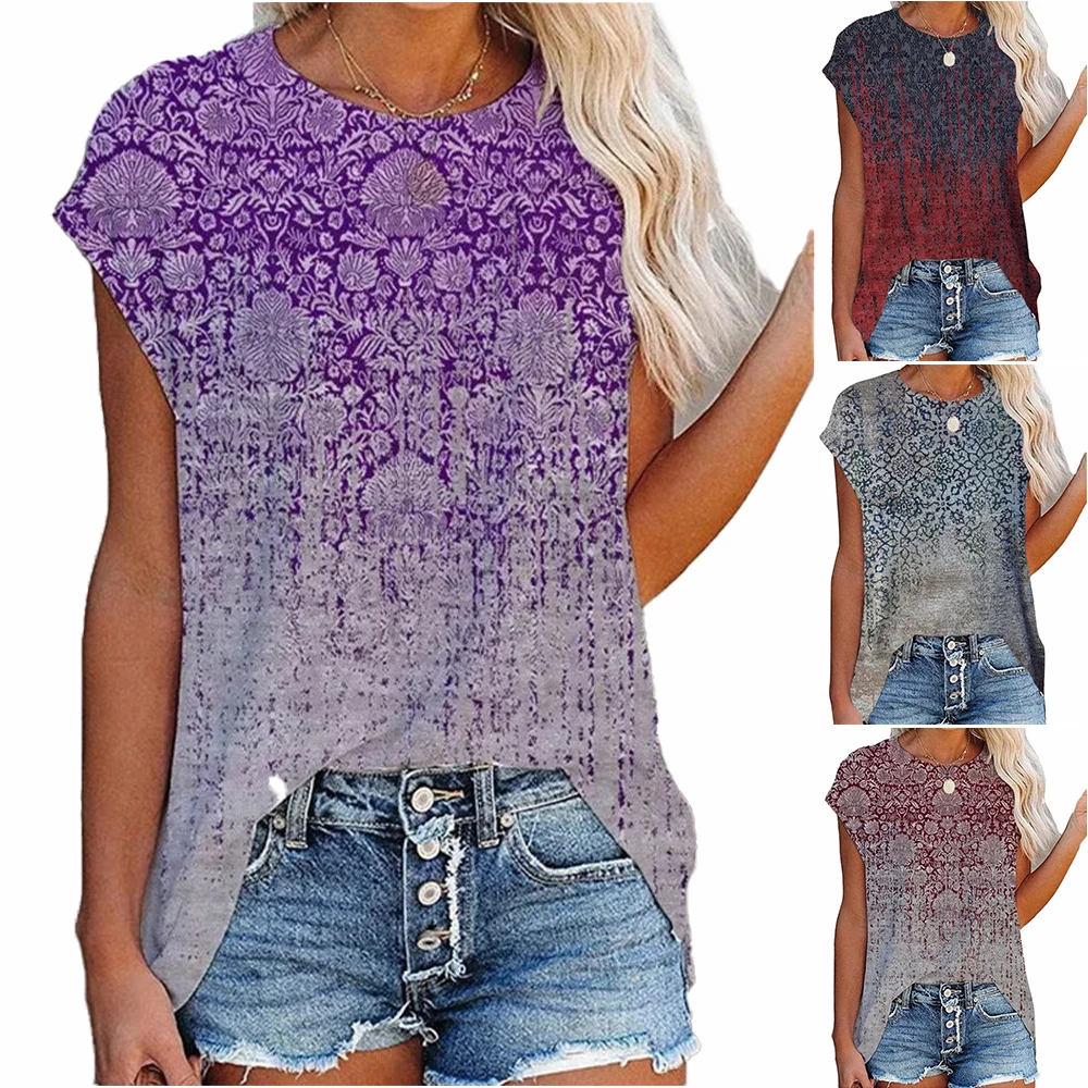 Vintage Print Women's T Shirt 2021 Summer Tops Tees Casual Pullover Ladies Tops Beach Loose TShirt Women Clothing
Vintage Print Women's T Shirt 2021 Summer Tops Tees Casual Pullover Ladies Tops Beach Loose TShirt Women Clothing