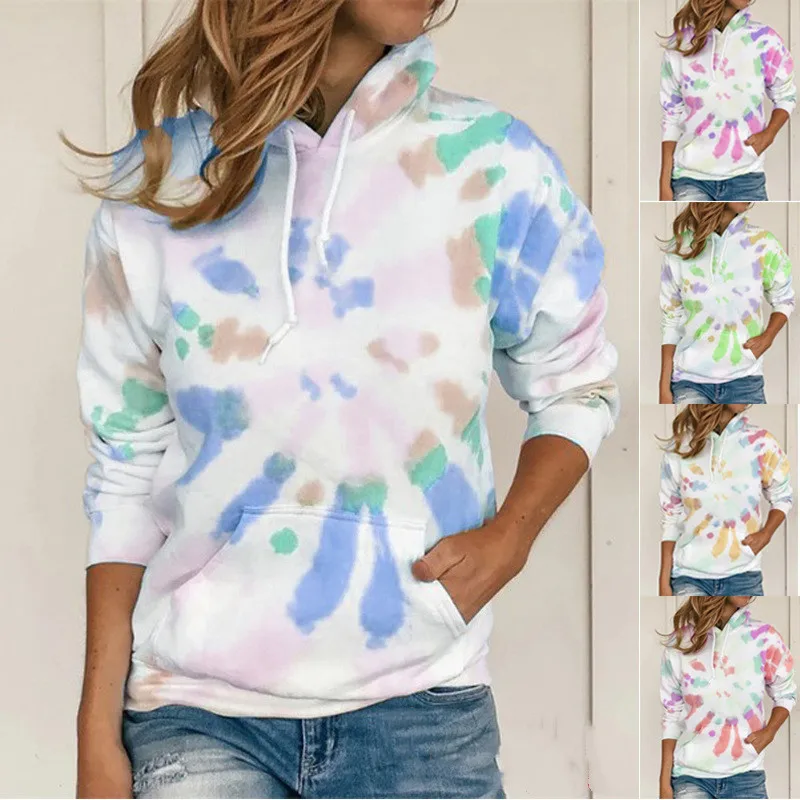 Plus Size Woman's Hooded Drawstring Tie Dye Sweatshirt 2021 New Autumn Fashion Ladies Casual Front Pocket Loose Casual Hoodie
Plus Size Woman's Hooded Drawstring Tie Dye Sweatshirt 2021 New Autumn Fashion Ladies Casual Front Pocket Loose Casual Hoodie