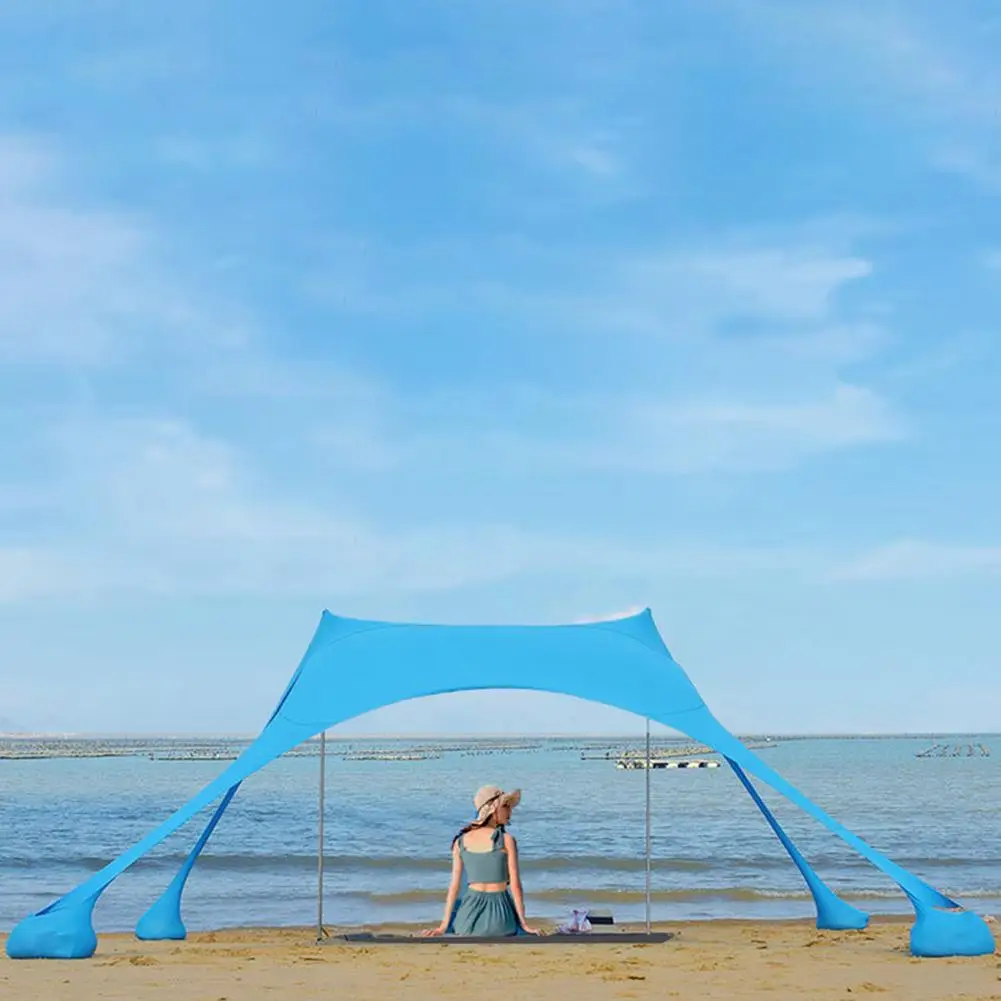 Family Beach Sunshade Lightweight Sun Shade Tent With Sandbag Anchors 4 Sandbag Bag UPF50+ UV Large Portable Canopy
Family Beach Sunshade Lightweight Sun Shade Tent With Sandbag Anchors 4 Sandbag Bag UPF50+ UV Large Portable Canopy
