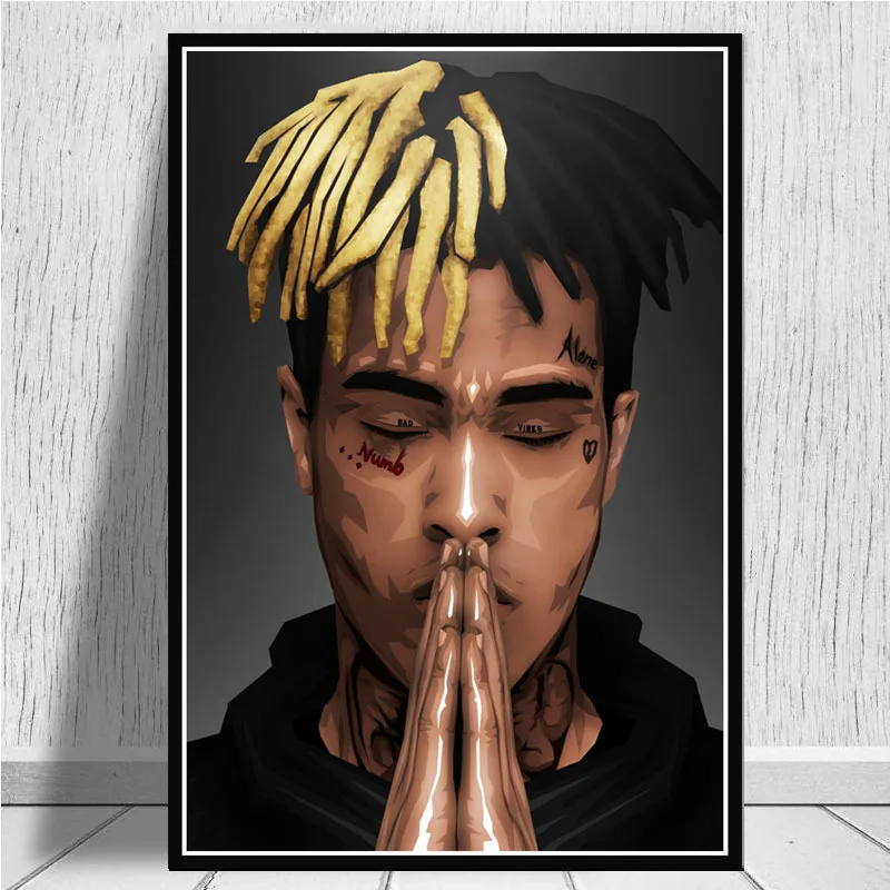 XXXTentacion Music Album Rapper Singer Star Poster Wall Art Canvas Painting Pictures For Living Room Home Decor
XXXTentacion Music Album Rapper Singer Star Poster Wall Art Canvas Painting Pictures For Living Room Home Decor
