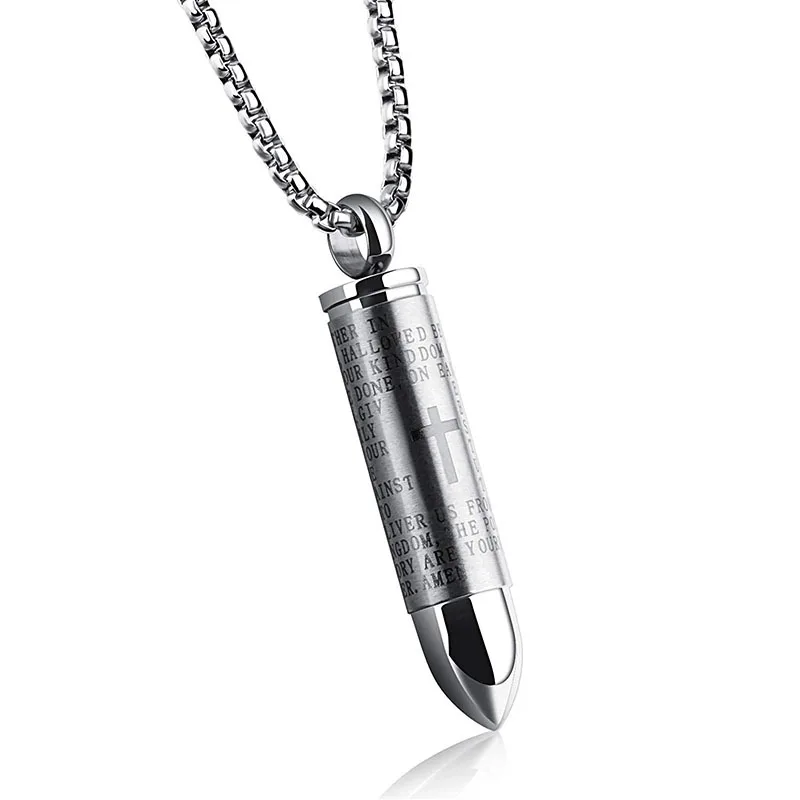 Necklace European and American Fashion Jewelry Personality Stainless Steel Bullet Pendant Titanium Steel Jewelry
Necklace European and American Fashion Jewelry Personality Stainless Steel Bullet Pendant Titanium Steel Jewelry