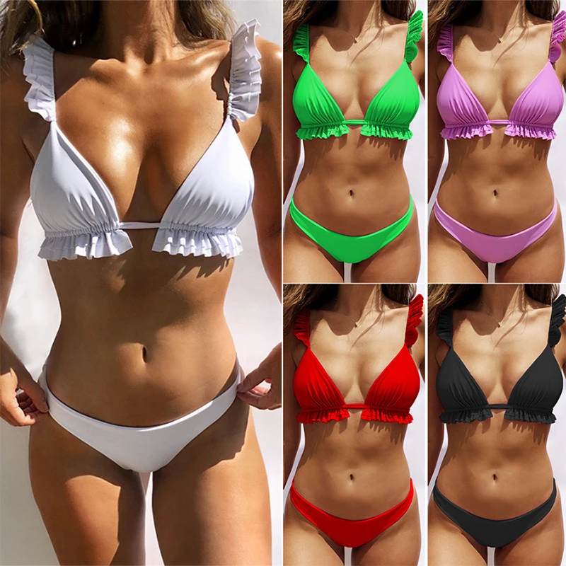Ladies Beachwear Set 2 Piece Swimsuit Women Family Swimwear Purple Swimming Suits Split Low Waisted Tanking Bandage Bikini
Ladies Beachwear Set 2 Piece Swimsuit Women Family Swimwear Purple Swimming Suits Split Low Waisted Tanking Bandage Bikini