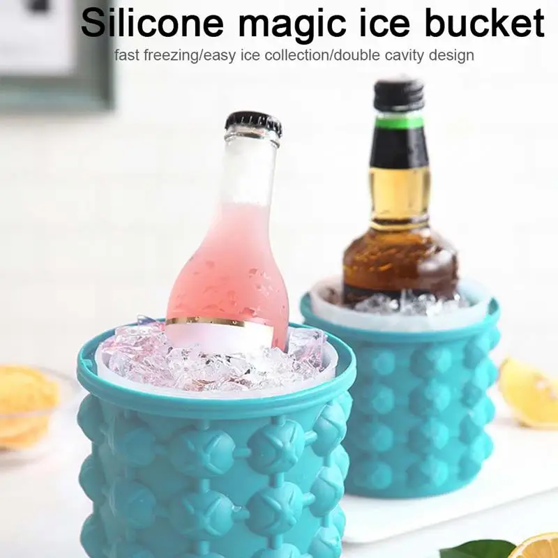 1 Piece Silicone Round Ice Bucket Portable Space Saving Cube Maker Tools With Plastic Lid Kitchen Party Barware Accessories
1 Piece Silicone Round Ice Bucket Portable Space Saving Cube Maker Tools With Plastic Lid Kitchen Party Barware Accessories