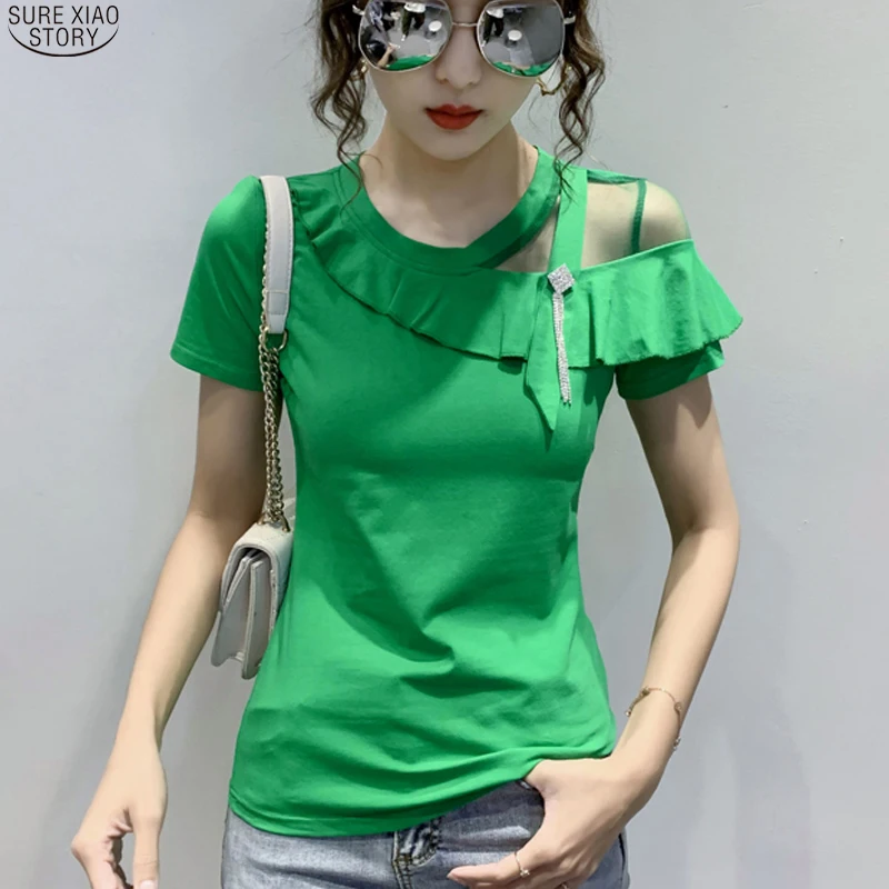 2021 Повседневная хлопковая однотонная блузка с коротким рукавом, женские облегающие топы, летние сексуальные кружевные женские рубашки с от...
2021 Повседневная хлопковая однотонная блузка с коротким рукавом, женские облегающие топы, летние сексуальные кружевные женские рубашки с от...