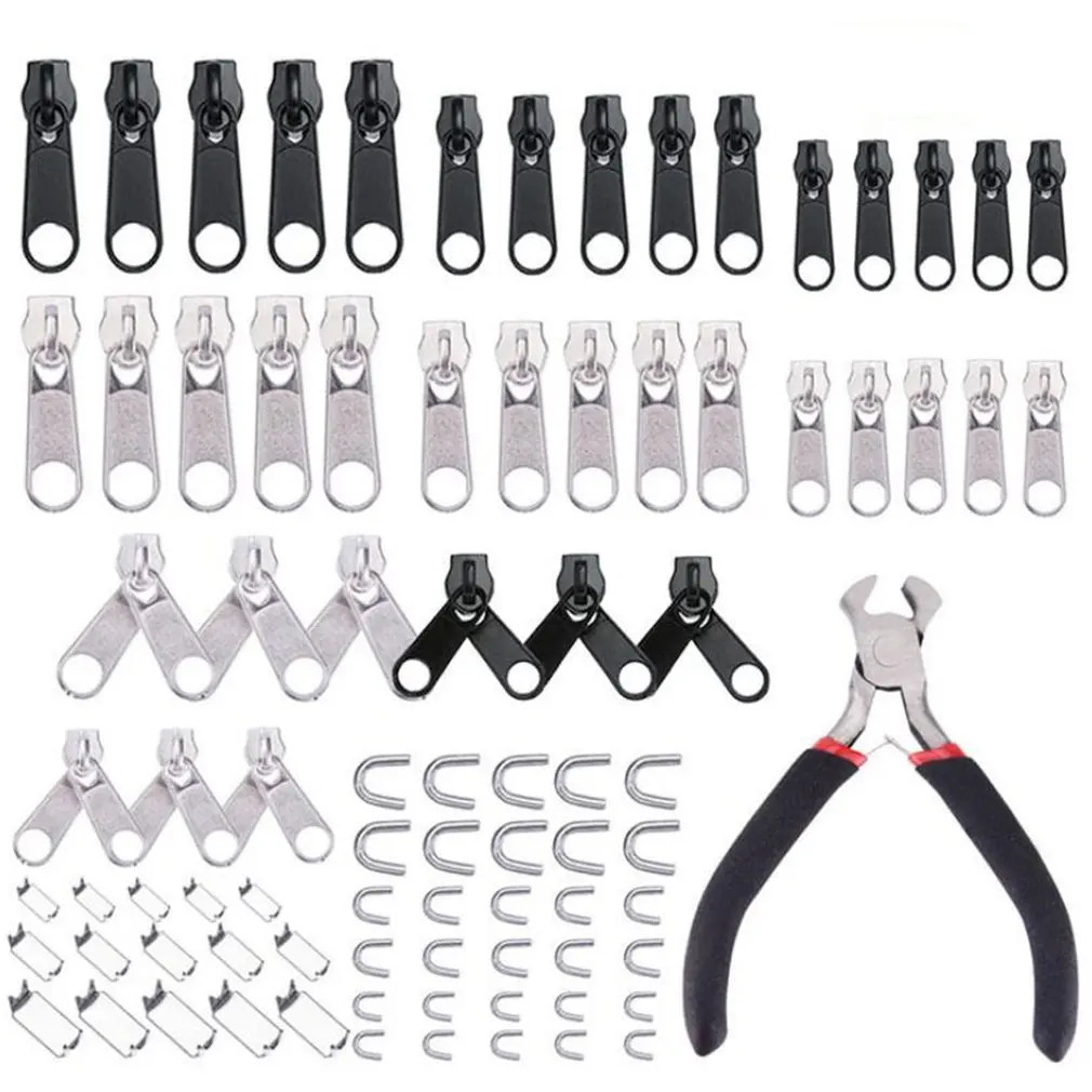 Alloy Spray Paint Nylon Zipper Pull+top Cutting Pliers+flat Nose Pliers+plastic Box Set Durable Zipper Head
Alloy Spray Paint Nylon Zipper Pull+top Cutting Pliers+flat Nose Pliers+plastic Box Set Durable Zipper Head