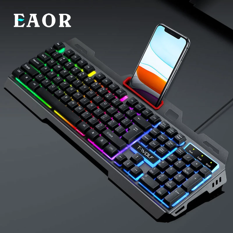 EAOR Проводная игровая клавиатура с RGB-подсветкой, металлическая панель, игровая клавиатура, 104 клавиш, механическая клавиатура для ноутбука, ...
EAOR Проводная игровая клавиатура с RGB-подсветкой, металлическая панель, игровая клавиатура, 104 клавиш, механическая клавиатура для ноутбука, ...