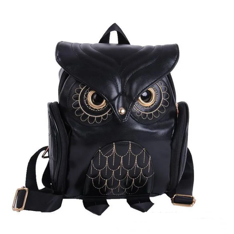 Women Fashion Personality Backpack Newest Stylish Cool Black PU Leather Owl School Bags Female Hot Sale Lady Shoulder Bag bolsa
Women Fashion Personality Backpack Newest Stylish Cool Black PU Leather Owl School Bags Female Hot Sale Lady Shoulder Bag bolsa