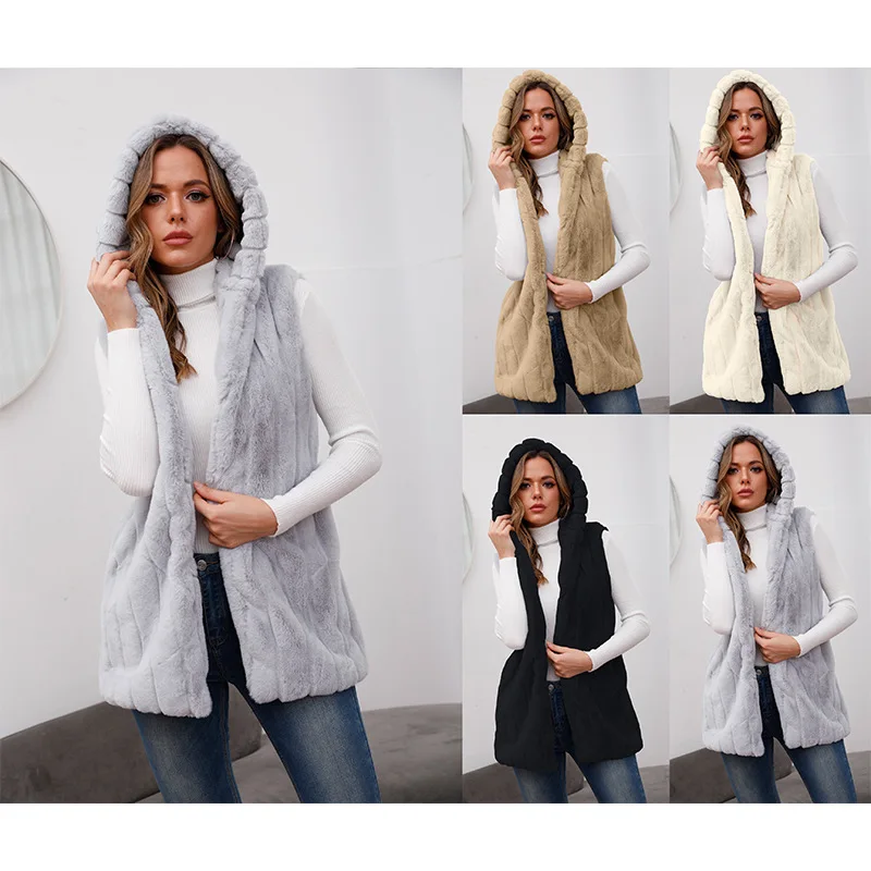 New fashion hooded waistcoat women spring and autumn imitation fur waistcoat women autumn and winter waistcoat waistcoat Y1082
New fashion hooded waistcoat women spring and autumn imitation fur waistcoat women autumn and winter waistcoat waistcoat Y1082