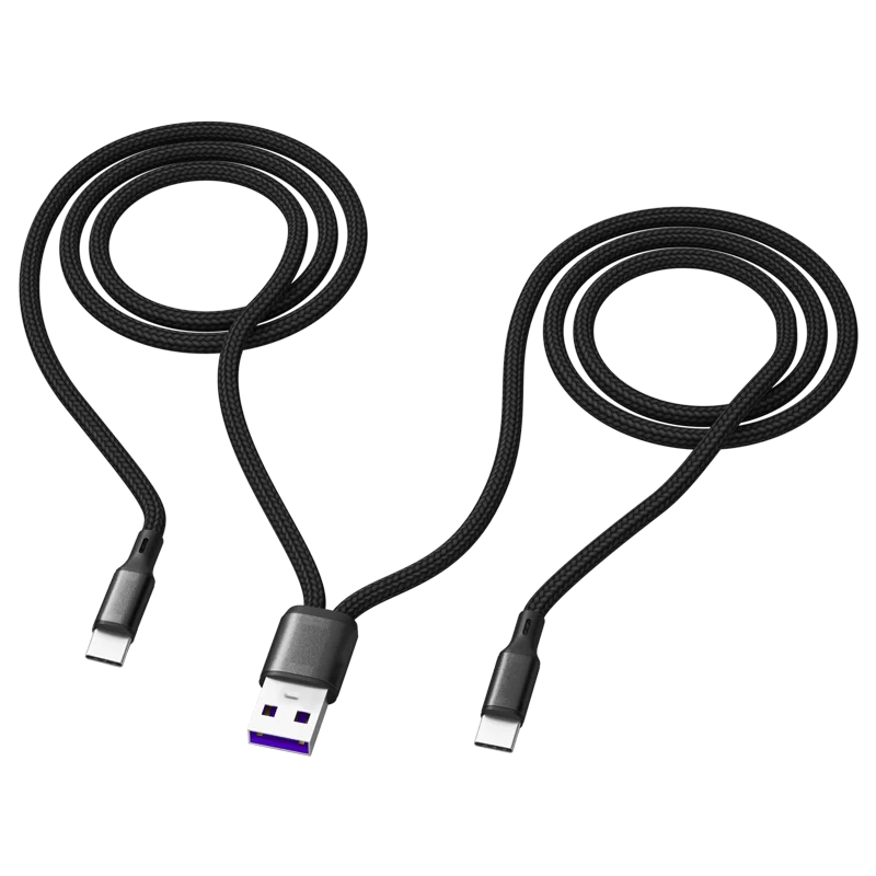 Кабель USB Type-C для быстрой зарядки 5 А 2 в 1 | Мобильные телефоны и аксессуары