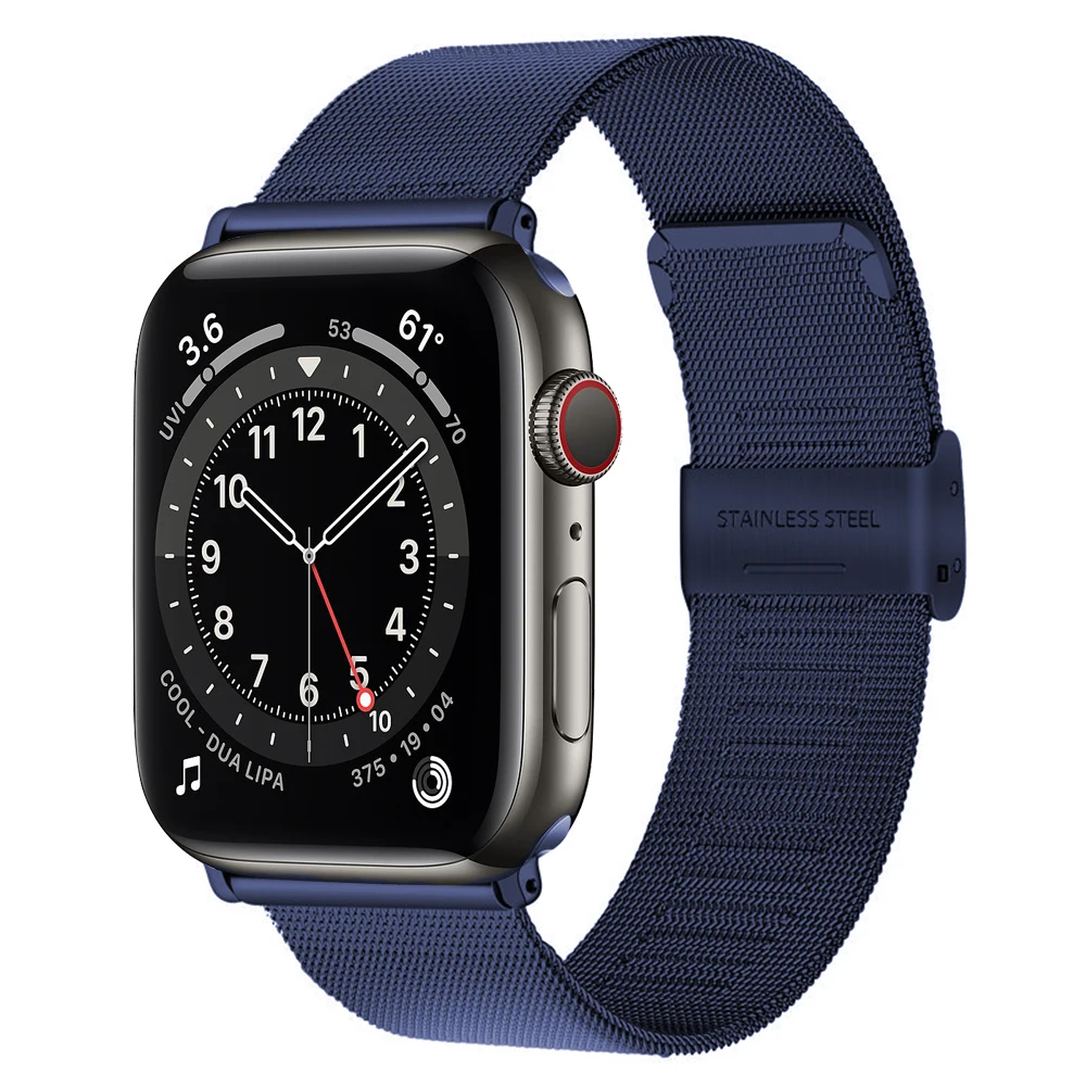 Mesh loop for apple watch series 6 5 4 band 44mm 40mm Stainless Steel watchband for iwatch 3 Bracelet 42mm 38mm strap correa
Mesh loop for apple watch series 6 5 4 band 44mm 40mm Stainless Steel watchband for iwatch 3 Bracelet 42mm 38mm strap correa