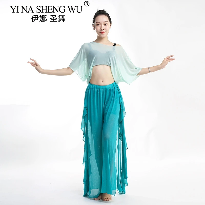 New Fashion Belly Dance Dress Women Modern Oriental Dance Practice Clothes Wide Leg Slit Pants +Mesh Top Suit Dancer's Costumes
New Fashion Belly Dance Dress Women Modern Oriental Dance Practice Clothes Wide Leg Slit Pants +Mesh Top Suit Dancer's Costumes