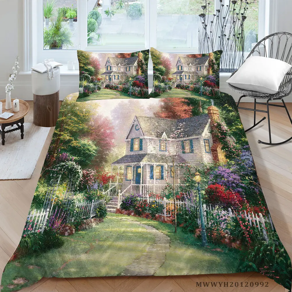 Beautiful Garden Bedding Set Dream House Fantasy Duvet Cover Double Queen King Twin Full Single Floral Bed Set For Girls
Beautiful Garden Bedding Set Dream House Fantasy Duvet Cover Double Queen King Twin Full Single Floral Bed Set For Girls