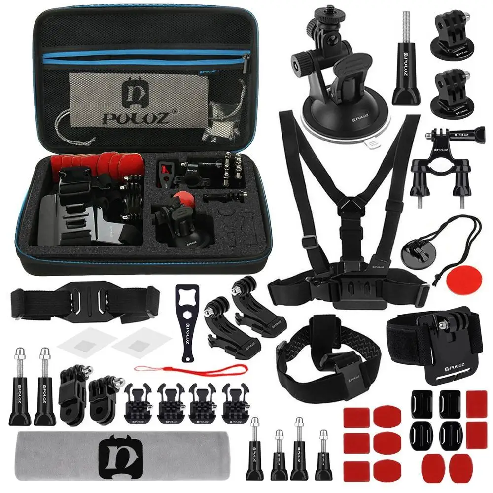 PULUZ for GoPro Accessories 45 in 1 Ultimate Combo Kit with EVA Case stocker for GoPro HERO4 Session 4 3+ 3 Chest Strap Mounts
PULUZ for GoPro Accessories 45 in 1 Ultimate Combo Kit with EVA Case stocker for GoPro HERO4 Session 4 3+ 3 Chest Strap Mounts