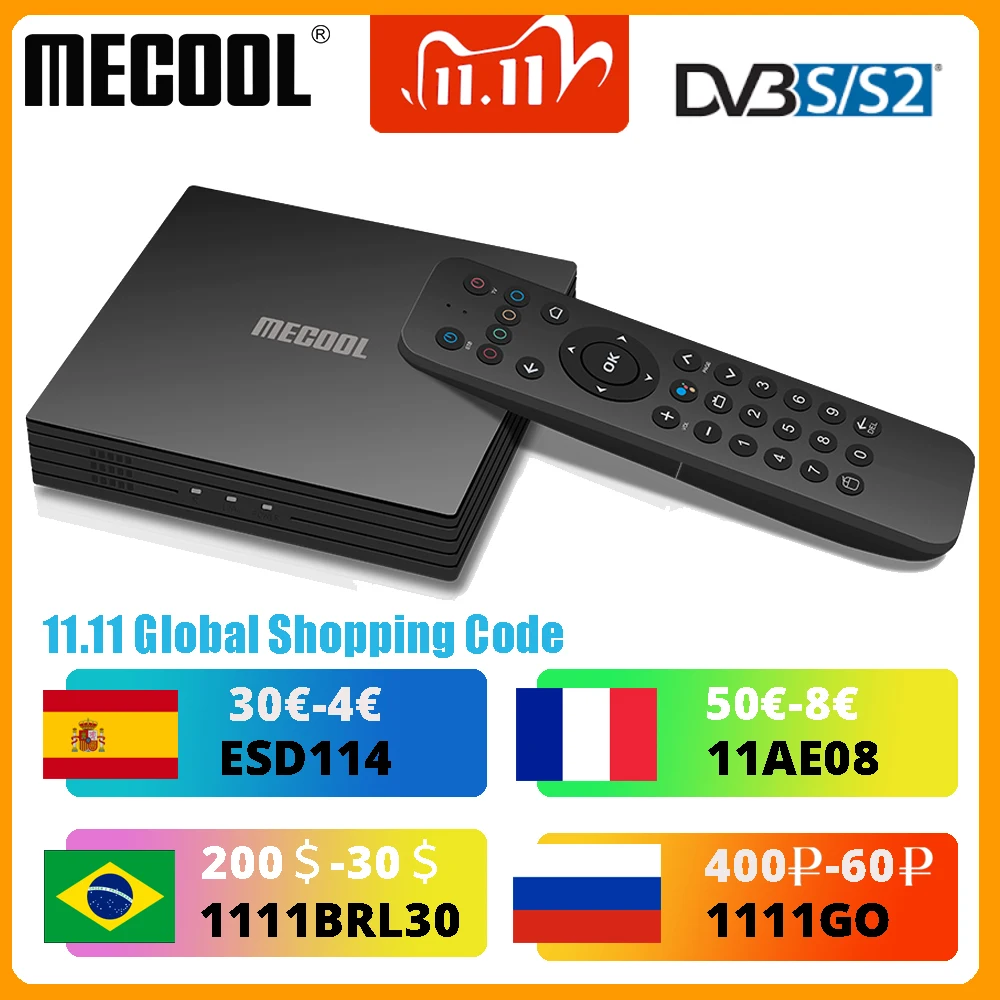 4K Satellite Decoder MECOOL KT1 TV Receiver Amlogic S905X4 Netflixs Android TV 10 DVB-S2 Dolby Google Italy Spanish TV BOX
4K Satellite Decoder MECOOL KT1 TV Receiver Amlogic S905X4 Netflixs Android TV 10 DVB-S2 Dolby Google Italy Spanish TV BOX
