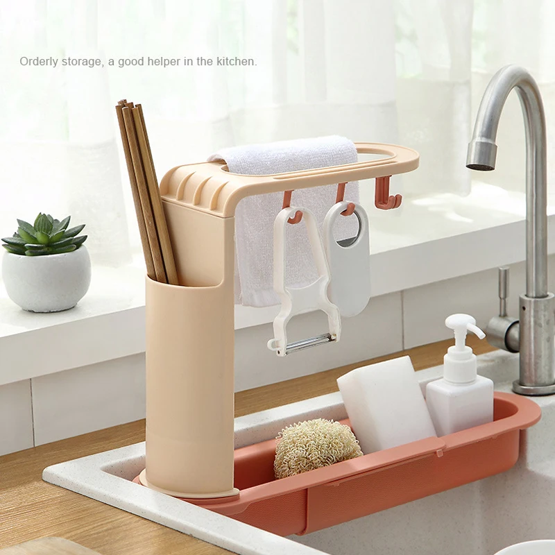 Zollor Kitchen Sink Storage Rack Household Telescopic Soap Sponge Holder Drain Rack Storage Basket Kitchen Gadgets Accessories 
Zollor Kitchen Sink Storage Rack Household Telescopic Soap Sponge Holder Drain Rack Storage Basket Kitchen Gadgets Accessories