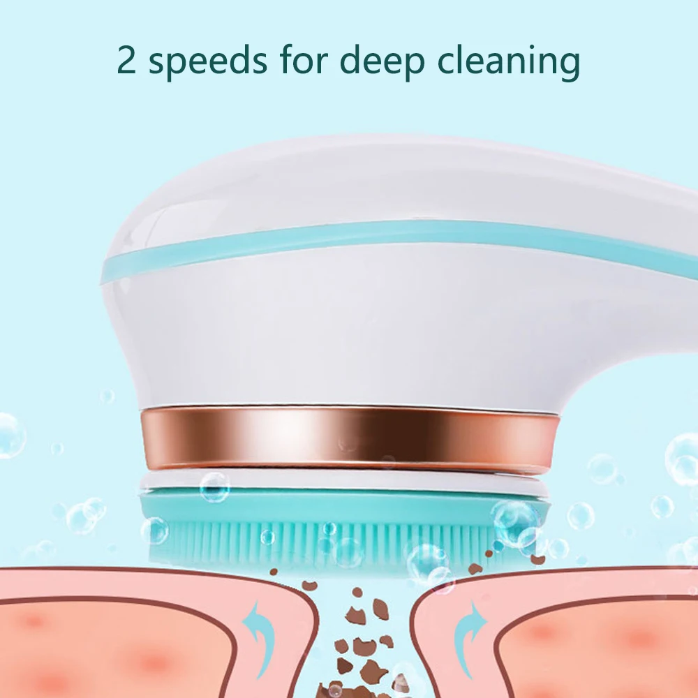 Electric Silicone Bath Brush Back Scrubber 4 Brush Heads USB Rechargeable Rotating Shower Massager with 2 Speeds Long Handle
Electric Silicone Bath Brush Back Scrubber 4 Brush Heads USB Rechargeable Rotating Shower Massager with 2 Speeds Long Handle