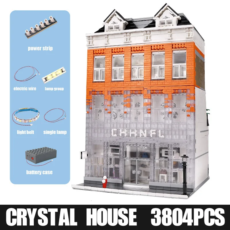 MOC 3804pcs Creator Streetview Building model Crystal Palace Model sets Blocks Bricks Kids DIY Toys Christmas Gifts
MOC 3804pcs Creator Streetview Building model Crystal Palace Model sets Blocks Bricks Kids DIY Toys Christmas Gifts