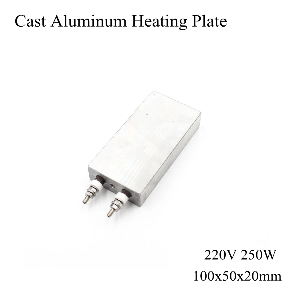 Square 100x50mm 220V 250W Cast Aluminum Heating Plate High Temperature Constant Flat Heater Press Machine Extruder Laminator
Square 100x50mm 220V 250W Cast Aluminum Heating Plate High Temperature Constant Flat Heater Press Machine Extruder Laminator