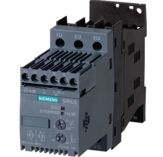 3RW3016-1BB14 3RW30161BB14 SIRIUS soft starter S00 9 A, 4 кВт/400 В, 40 °C 200-480 В переменного тока, 110-230 В переменного/постоянного тока, винтовые клеммы
3RW3016-1BB14 3RW30161BB14 SIRIUS soft starter S00 9 A, 4 кВт/400 В, 40 °C 200-480 В переменного тока, 110-230 В переменного/постоянного тока, винтовые клеммы