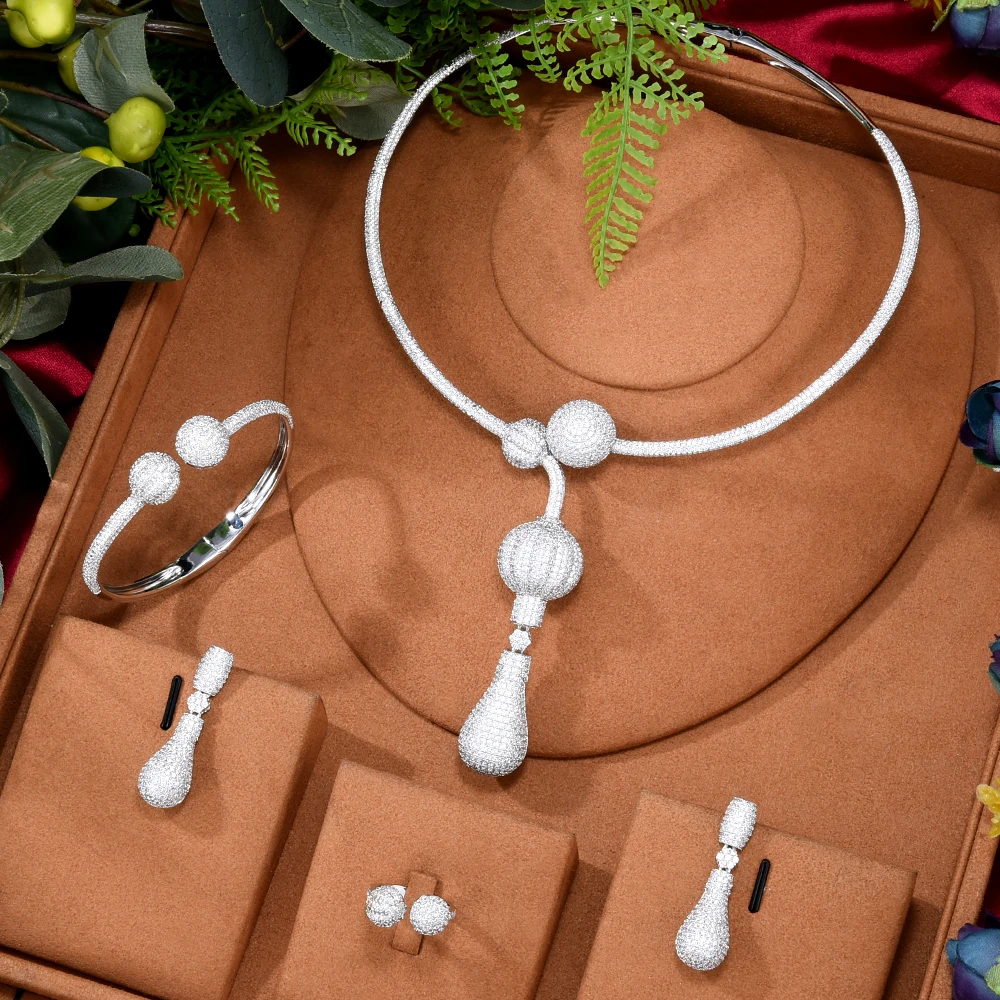 GODKI 4Pcs 2 TONE BALL African Jewelry Sets for Women Wedding Luxury Naija Jewelry Set Cubic Zirconia Dubai Bridal Jewelry Sets
GODKI 4Pcs 2 TONE BALL African Jewelry Sets for Women Wedding Luxury Naija Jewelry Set Cubic Zirconia Dubai Bridal Jewelry Sets