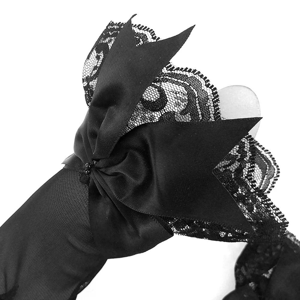 Evening Party Women Gloves Bridal Wedding Prom Lace Trim Bowknot Gloves Finger Short Mittens Black White Red handschuhe
Evening Party Women Gloves Bridal Wedding Prom Lace Trim Bowknot Gloves Finger Short Mittens Black White Red handschuhe