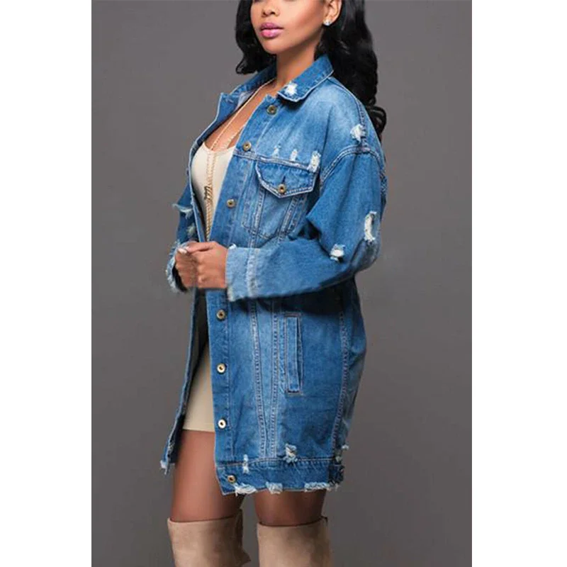 Autumn Winter Women Hole Denim Jacket Harajuku boyfriend 2022 Wind Jean Jacket Loose Long Sleeve Female Coats Large Size Female
Autumn Winter Women Hole Denim Jacket Harajuku boyfriend 2022 Wind Jean Jacket Loose Long Sleeve Female Coats Large Size Female