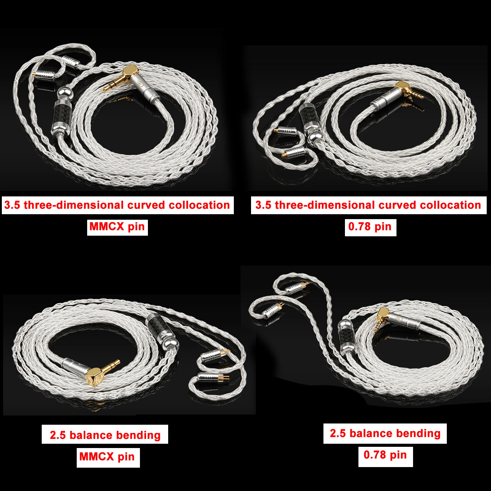 Artudatech 8 Core 3.5mm / 2.5mm Silver Plated Upgraded Cable Bending Plug MMCX 2Pin 0.78mm Connector Wire
Artudatech 8 Core 3.5mm / 2.5mm Silver Plated Upgraded Cable Bending Plug MMCX 2Pin 0.78mm Connector Wire
