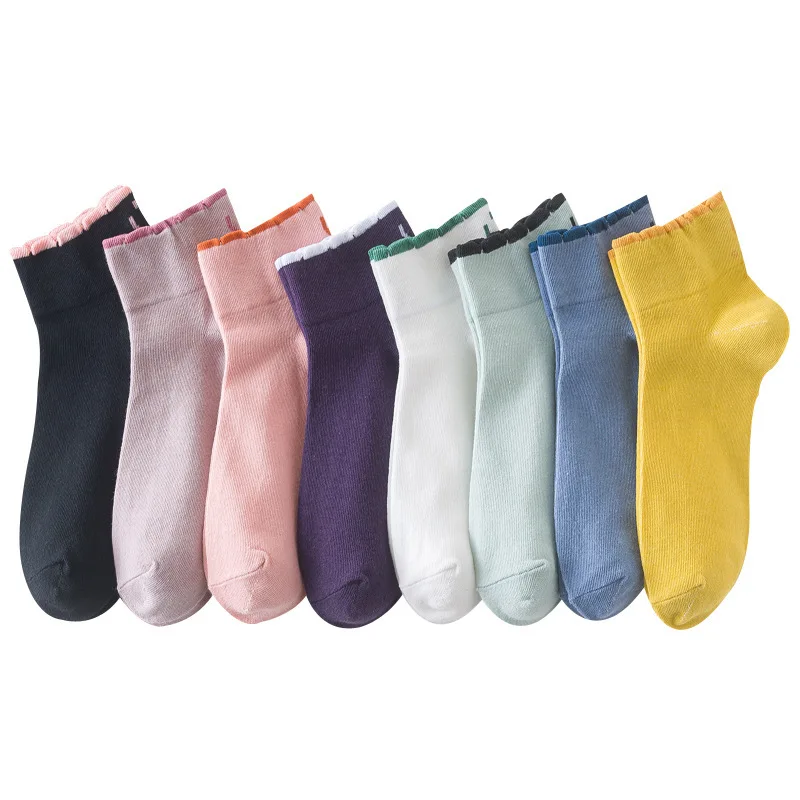1 Pair Harajuku Solid Color Smiley Ankle Socks Women's Casual Fashion Cotton Socks Japanese Cute Sweet Candy Colors Female Socks
1 Pair Harajuku Solid Color Smiley Ankle Socks Women's Casual Fashion Cotton Socks Japanese Cute Sweet Candy Colors Female Socks