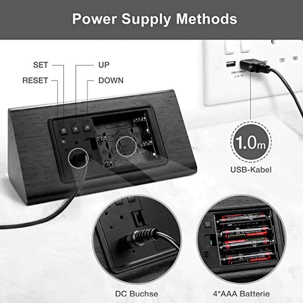 3 in 1 Wooden Car Clock Electronic LED Time Display Temperature Humidity Detect Auto Watch Decoration Ornament for home bedroom
3 in 1 Wooden Car Clock Electronic LED Time Display Temperature Humidity Detect Auto Watch Decoration Ornament for home bedroom